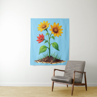 Elegant Rose Floral Tapestry