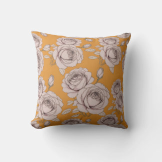 Elegant   Rose Floralblanket Throw Pillow