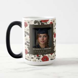 Elegant Rose Flower Graduate Class Of Color Morph Mug