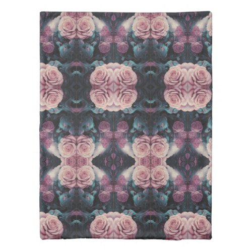 Elegant Rose Garden Duvet Cover Set