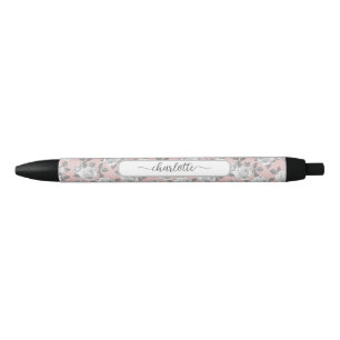 Elegant Rose Garden Pink Pen