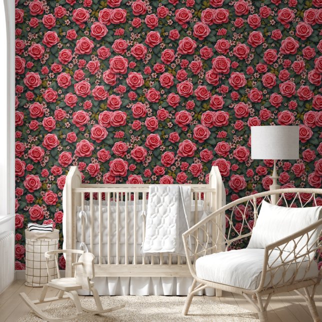 "Elegant Rose Garden Wallpaper" Wallpaper (Kids)