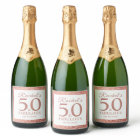 Elegant Rose Gold 50 and Fabulous 50th Birthday 
