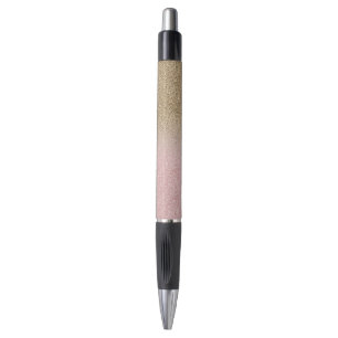 Elegant Rose Gold and Gold Glitter Sparkles photo Pen