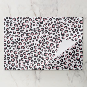 Elegant Rose Gold Black Leopard Pattern Paper Pad