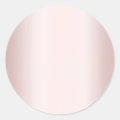 Elegant Rose Gold Blank Template Add Your Text Classic Round Sticker ...