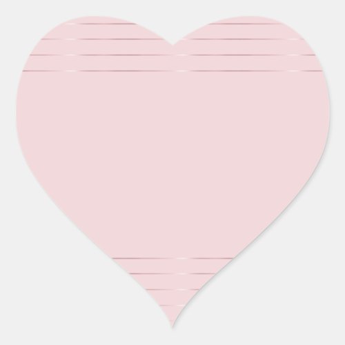 Elegant Rose Gold Blank Template Modern Trendy Heart Sticker