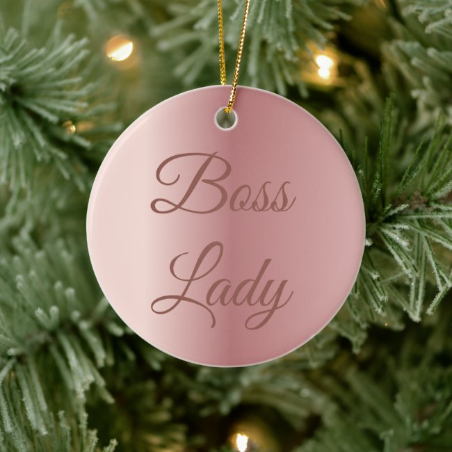 Elegant Rose Gold Boss Lady Gift for Woman Boss