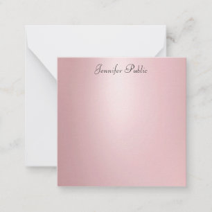 Elegant Rose Gold Calligraphy Script Template