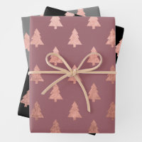 Rose gold glitter drips pink sparkle glam girly wrapping paper sheets