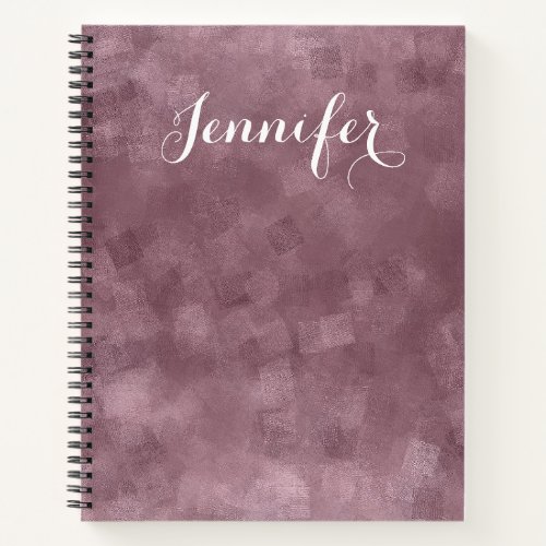 Elegant Rose Gold Color Template Modern Custom Notebook