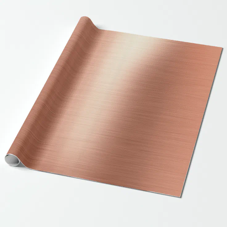 Elegant Rose Gold Foil Wrapping Paper Zazzle