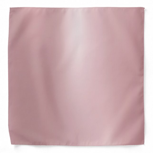 Elegant Rose Gold Glamorous Template Bandana (Front)