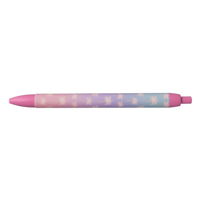 Elegant rose gold glitter gradient palm pattern pen (Front)