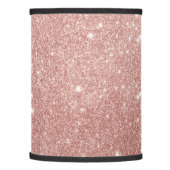 Elegant rose gold glitter lamp shade (Left)