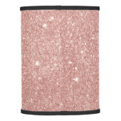 Elegant rose gold glitter lamp shade (Back)
