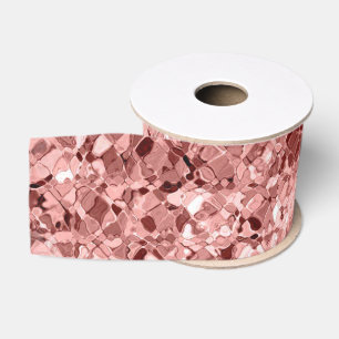 Elegant Rose Gold Glitter Sparkle Glam Sequin Grosgrain Ribbon