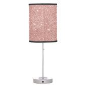 Elegant rose gold glitter table lamp (Back)