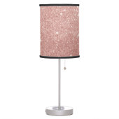 Elegant rose gold glitter table lamp (Left)
