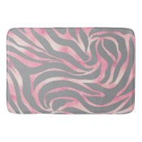 Elegant Rose Gold Glitter Zebra Gray Animal Print
