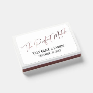 Elegant Rose Gold Handwriting The Perfect Match