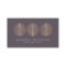 Elegant Rose Gold Leaf Trio Logo on Dark