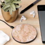 Elegant Rose Gold Marble 3 Wireless Charger<br><div class="desc">Rose Gold Marble for an elegant look. Version 3.</div>