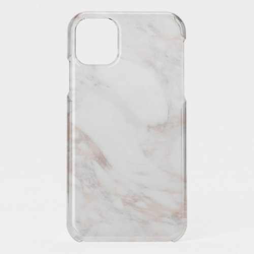 Elegant Rose Gold Marble Blank Template Trendy iPhone 11 Case