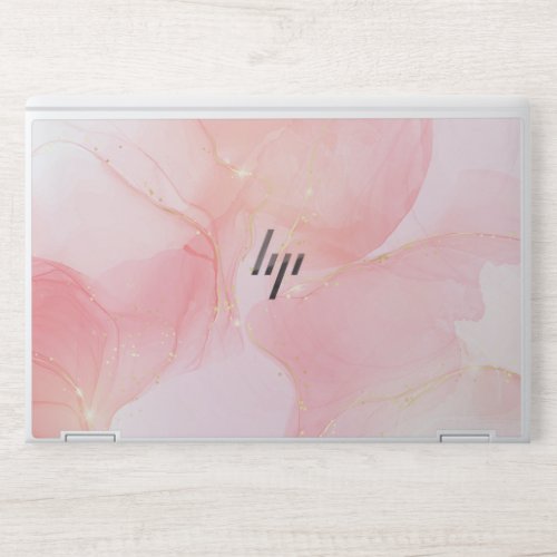 Elegant Rose Gold Marble laptop skin
