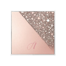 Elegant Rose Gold Monogram