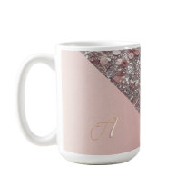 Elegant Rose Gold Monogram