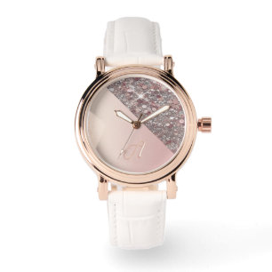 Elegant Rose Gold Monogram Watch