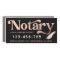 Elegant Rose Gold Notary Loan Agent Car Magnet