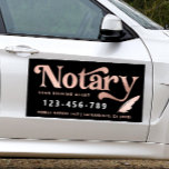 Elegant Rose Gold Notary Loan Agent Car Magnet at Zazzle