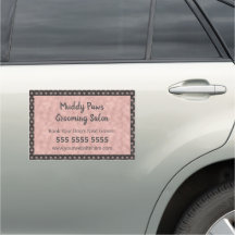 Elegant Rose Gold Paw Prints Pet Business Promo