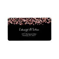 Rose Gold Return Address Labels