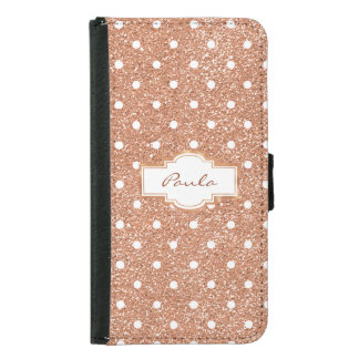 Elegant Rose Gold Samsung S5 Wallet Case
