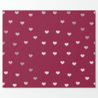 Heart & Roses Valentine's Wrapping Paper