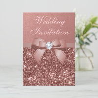 Diamante Wedding Invitations, Dior Bow, Monogram