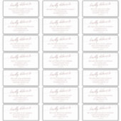 Elegant Rose Gold Wedding Guest Address Labels | Zazzle