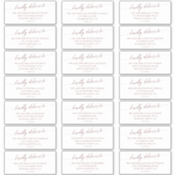 Elegant Rose Gold Wedding Guest Address Labels | Zazzle