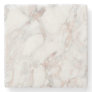 Elegant Rose Gold White Marble Trendy Template Stone Coaster