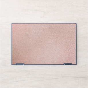 Elegant Rose Gold & White Quartz Marble Laptop Ski HP Laptop Skin