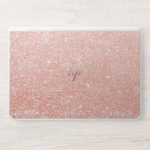 Elegant Rose Gold & White Quartz Marble Laptop Ski HP Laptop Skin