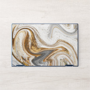 Elegant Rose Gold & White Quartz Marble Laptop Ski HP Laptop Skin