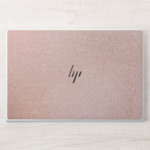 Elegant Rose Gold & White Quartz Marble Laptop Ski HP Laptop Skin