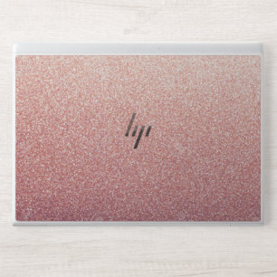 Elegant Rose Gold & White Quartz Marble Laptop Ski HP Laptop Skin