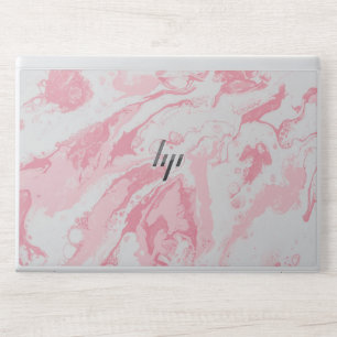 Elegant Rose Gold & White Quartz Marble Laptop Ski HP Laptop Skin