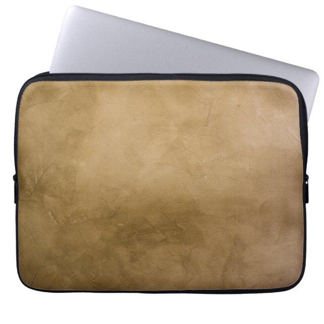 Elegant Rose Gold & White Quartz Marble Laptop Ski Sleeve (Front)