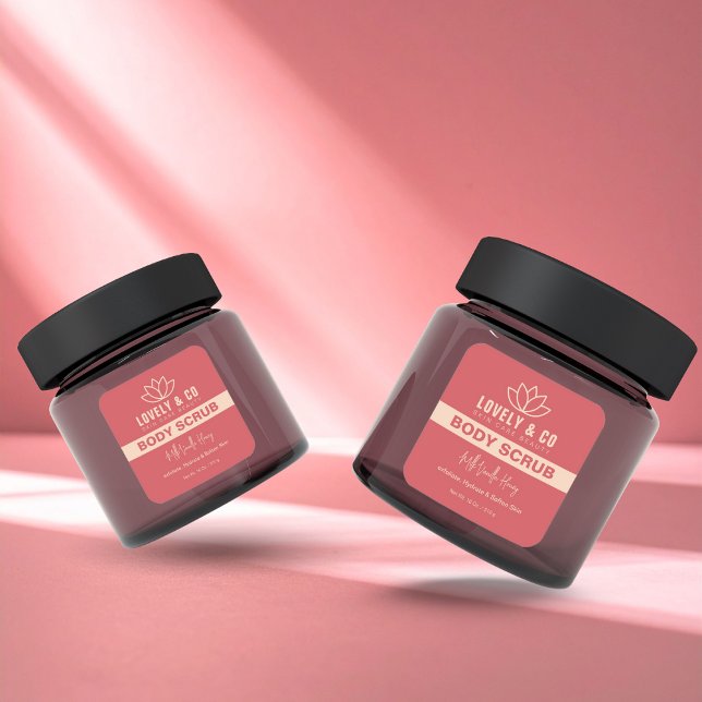 Elegant Rose & Ivory Salon Beauty Product Label  (Creator Uploaded)